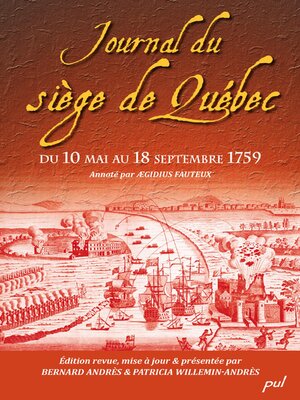 cover image of Journal du siège de Québec
